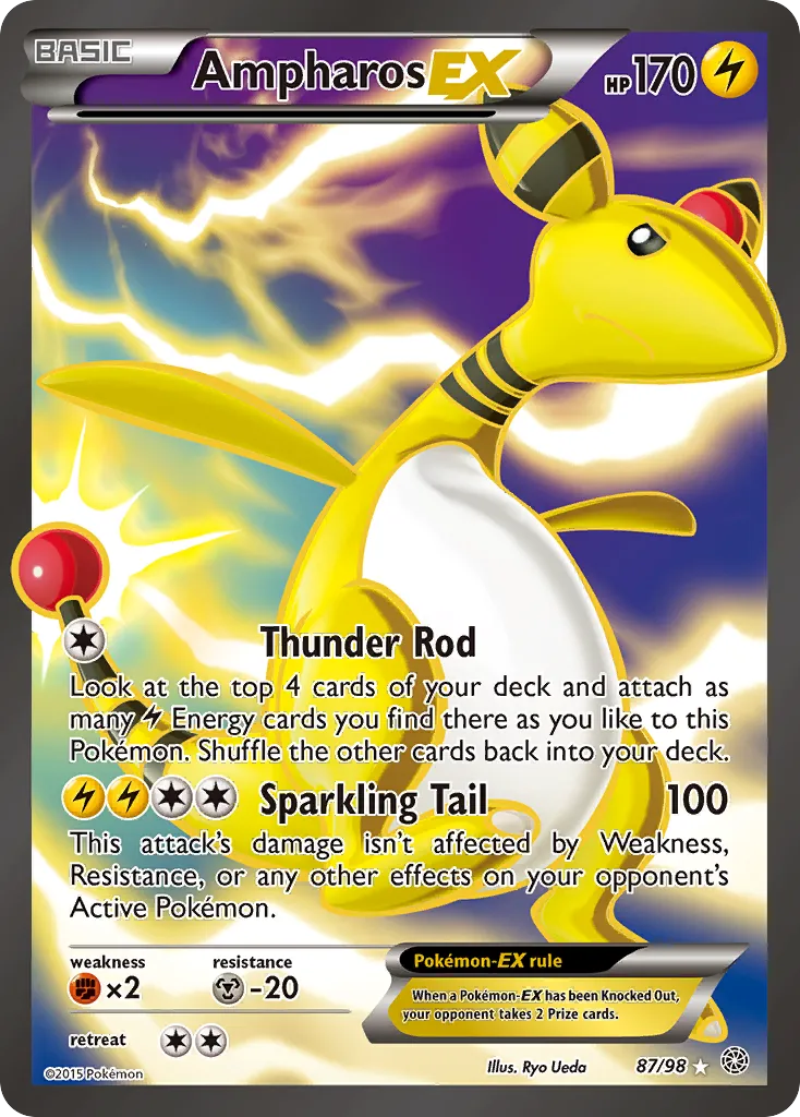 Ampharos EX — XY - Ancient Origins — Pokemon