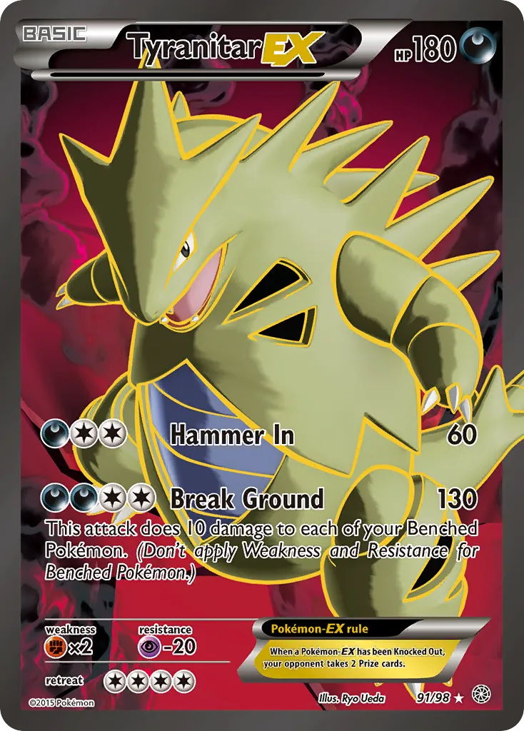 Tyranitar EX — XY - Ancient Origins — Pokemon