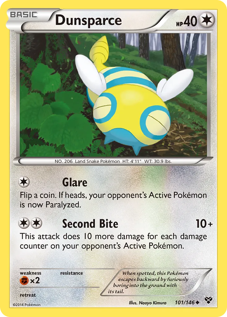 Dunsparce — XY Base Set — Pokemon