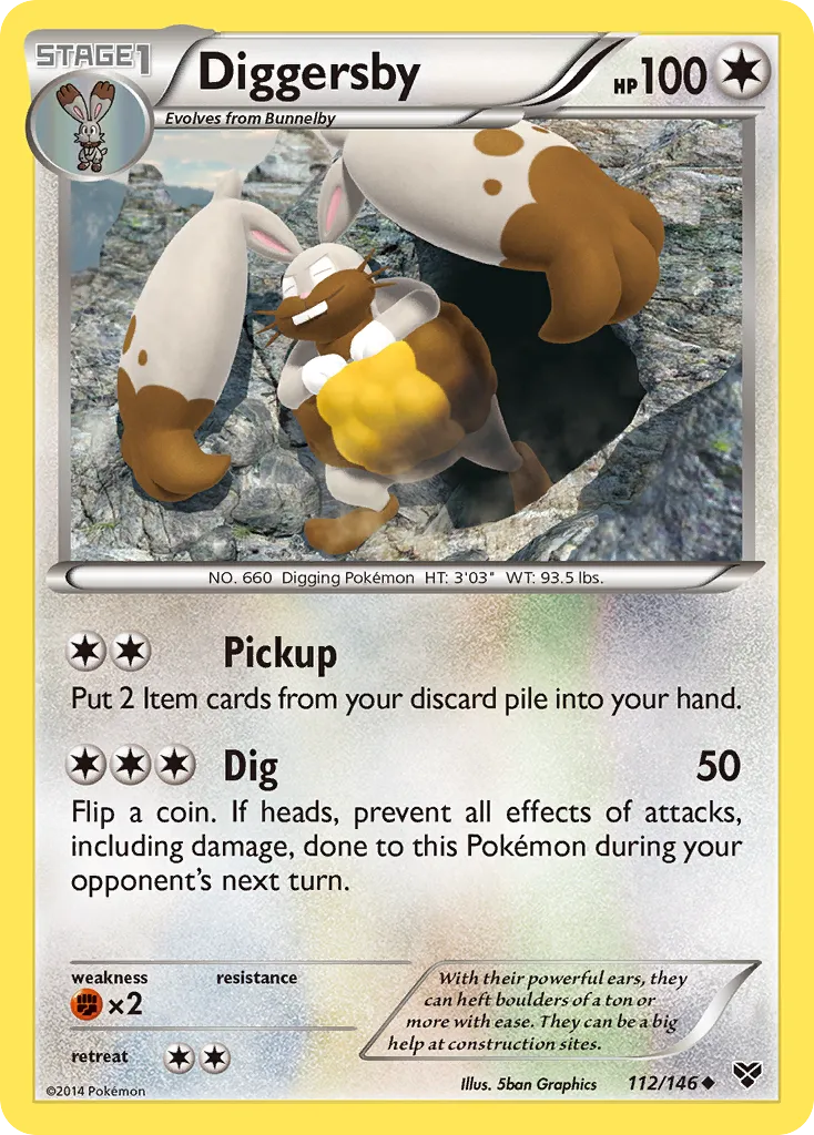 Diggersby — XY Base Set — Pokémon