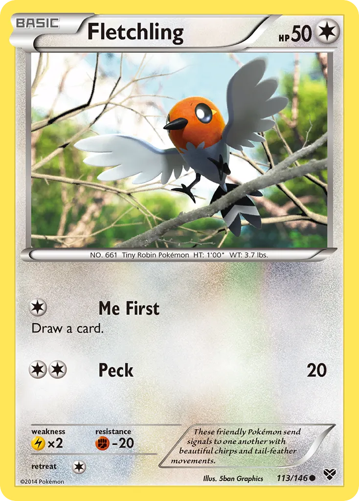 Fletchling — XY Base Set — Pokémon