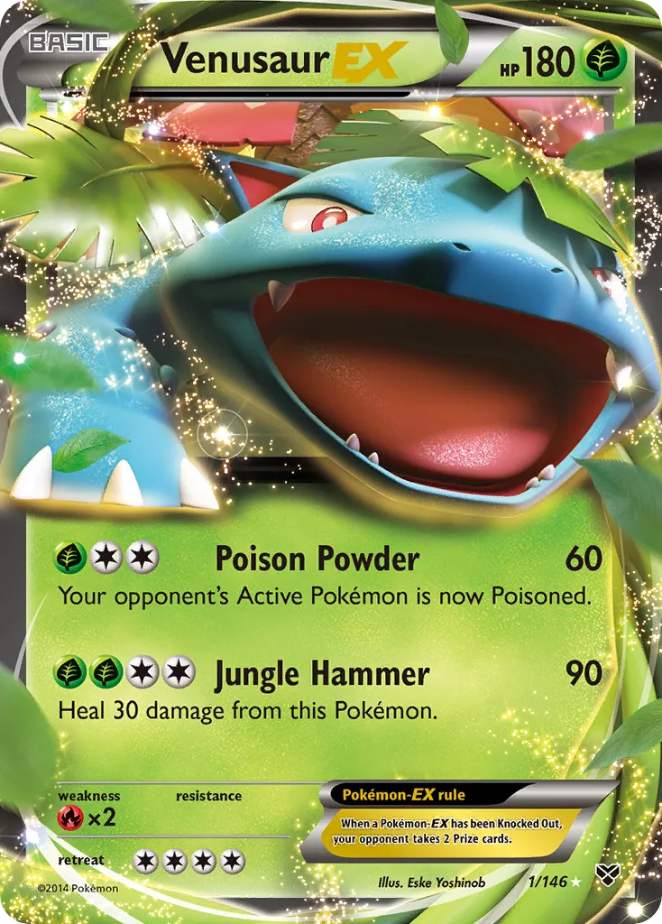 Venusaur EX — XY Base Set — Pokémon