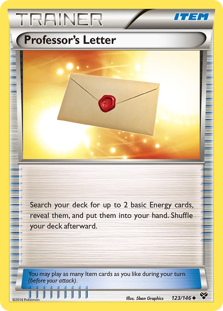 Lettre du Professeur — XY Base Set — Pokemon
