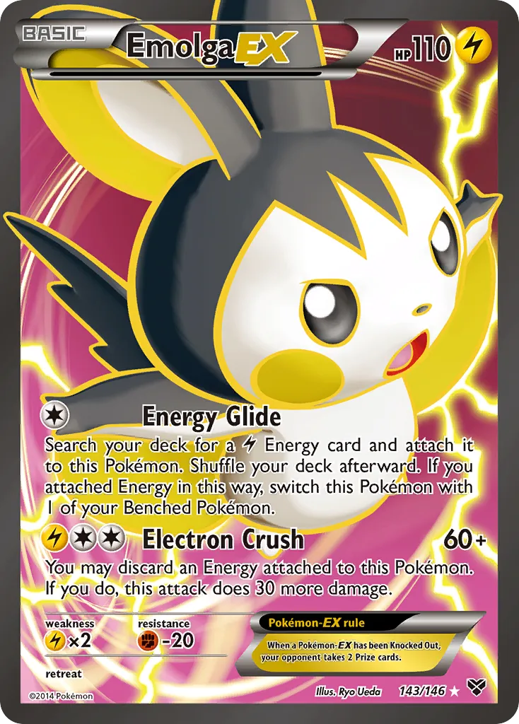 Emolga EX — XY Base Set — Pokémon