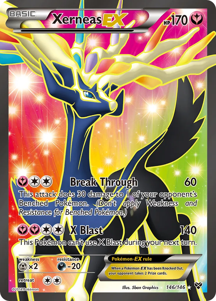 Xerneas EX — XY Base Set — Pokemon