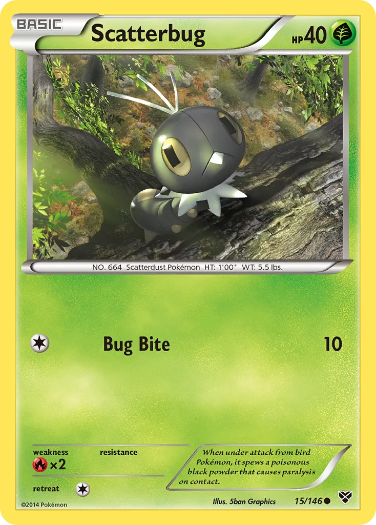 Scatterbug — XY Base Set — Pokémon