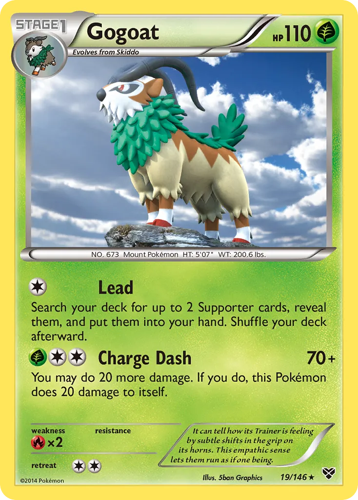 Gogoat — XY Base Set — Pokemon