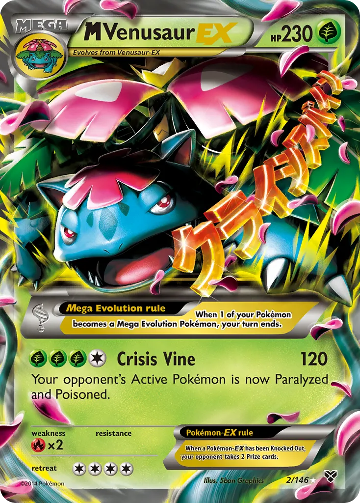 M Venusaur EX — XY Base Set — Pokémon