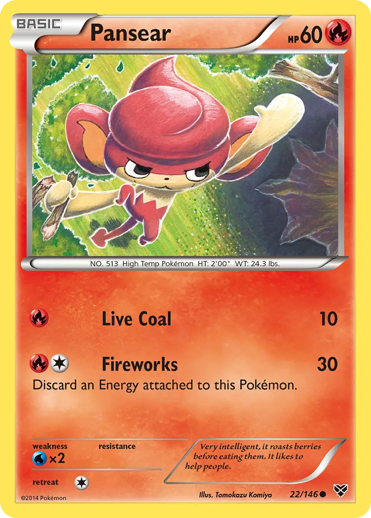 Pansear — XY Base Set — Pokemon