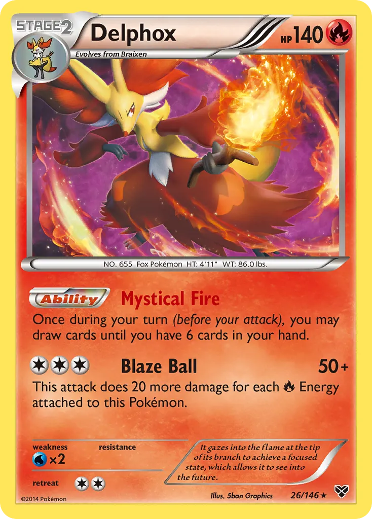 Delphox — XY Base Set — Pokemon