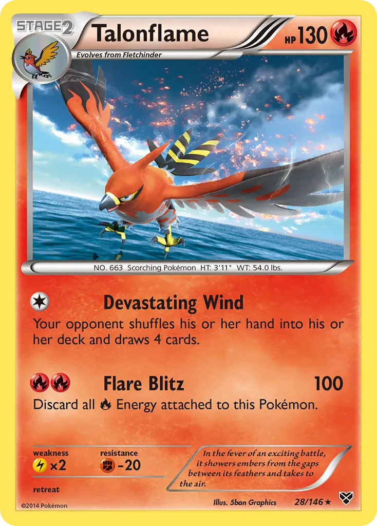 Talonflame — XY Base Set — Pokémon