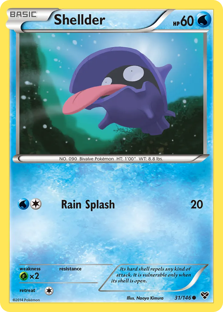 Shellder — XY Base Set — Pokemon
