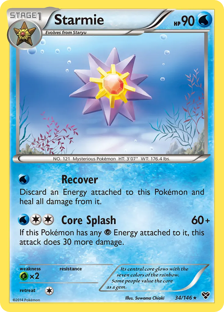 Starmie — XY Base Set — Pokemon