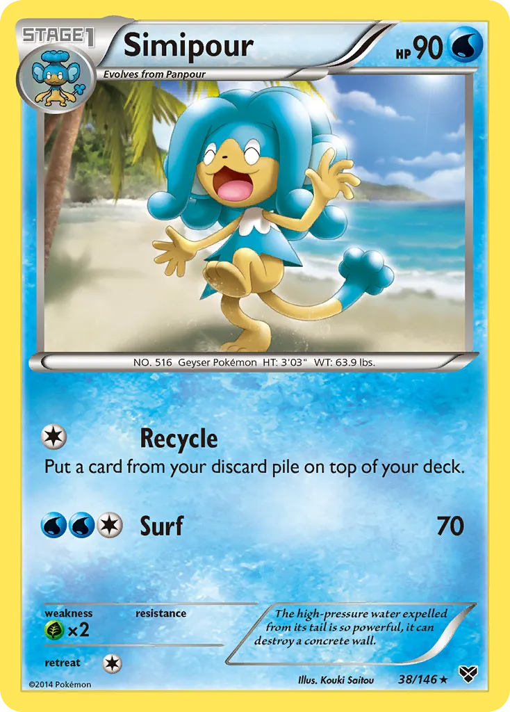 Simipour — XY Base Set — Pokemon