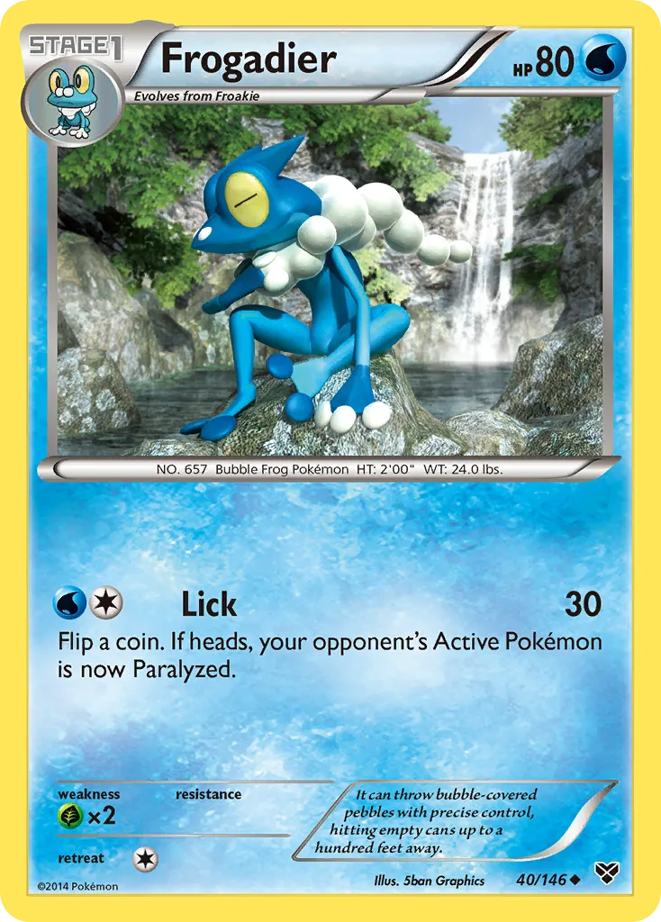 Frogadier — XY Base Set — Pokémon
