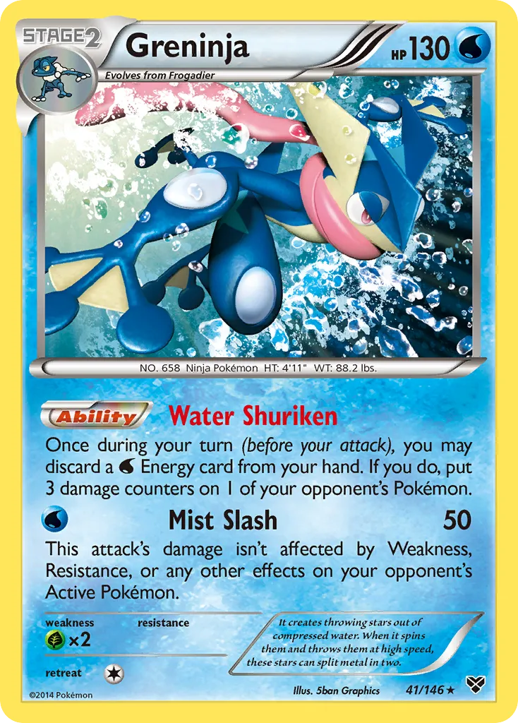 Greninja — XY Base Set — Pokémon
