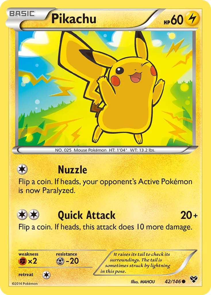 Pikachu — XY Base Set — Pokémon