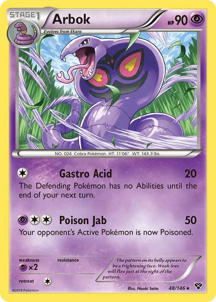 Arbok from XY Base Set - Pokemon