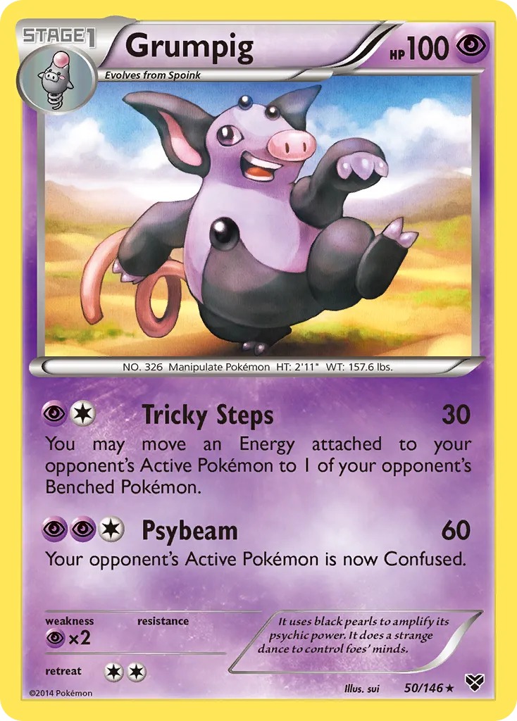 Grumpig — XY Base Set — Pokemon