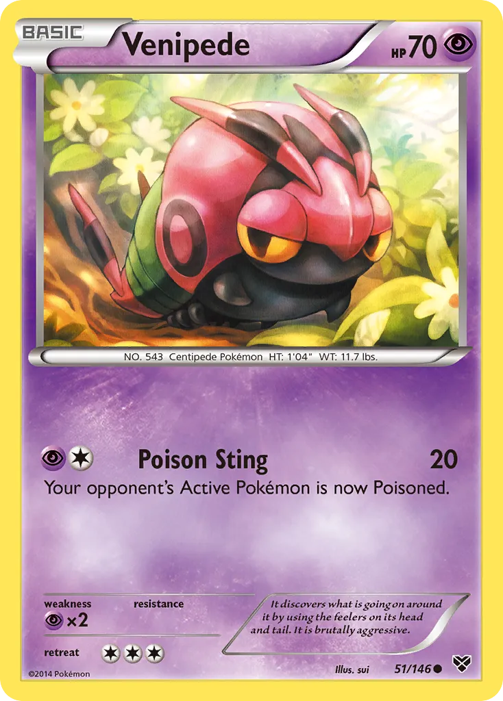 Venipede — XY Base Set — Pokémon
