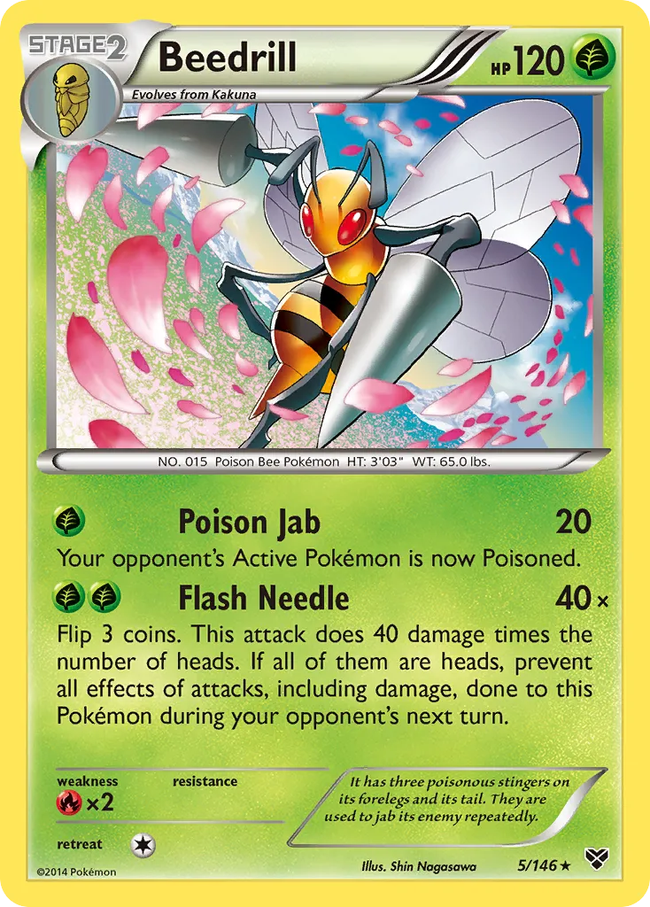 Beedrill — XY Base Set — Pokemon