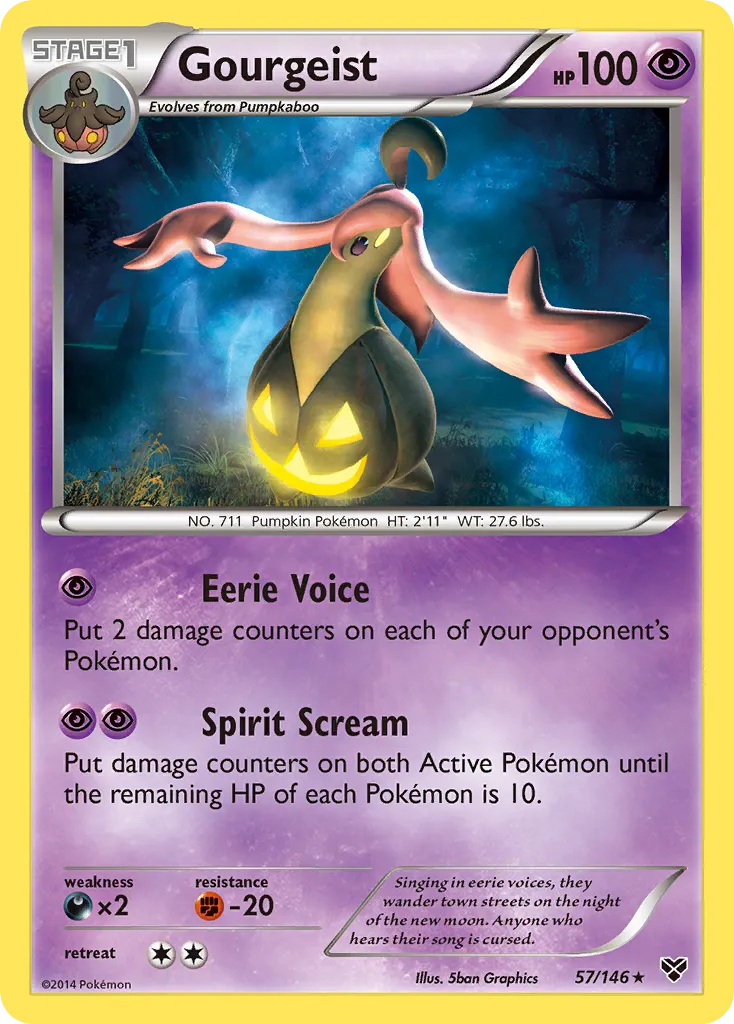 Gourgeist — XY Base Set — Pokemon