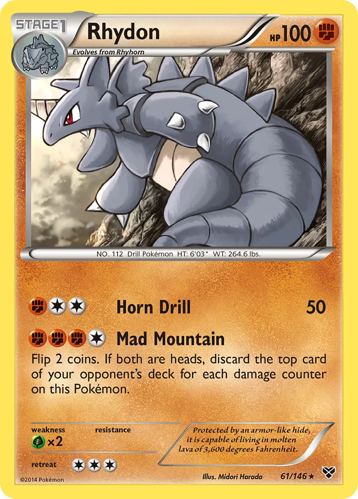Rhydon — XY Base Set — Pokemon