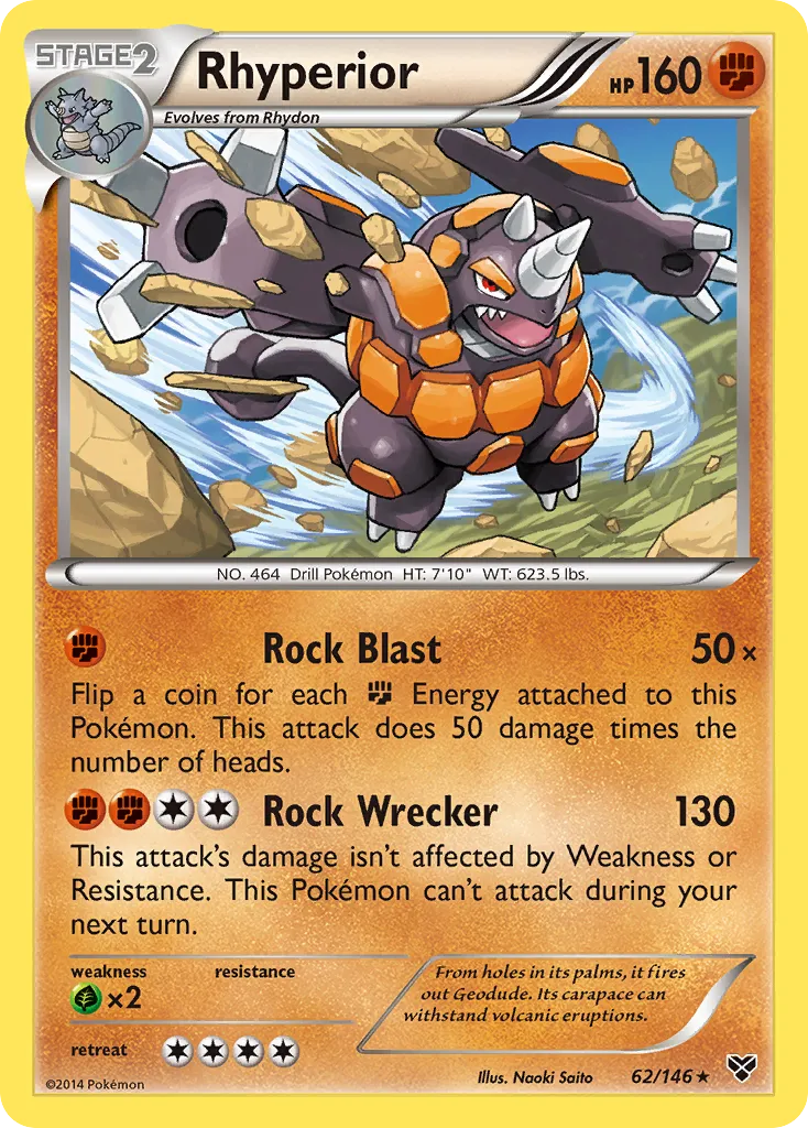 Rhyperior — XY Base Set — Pokémon