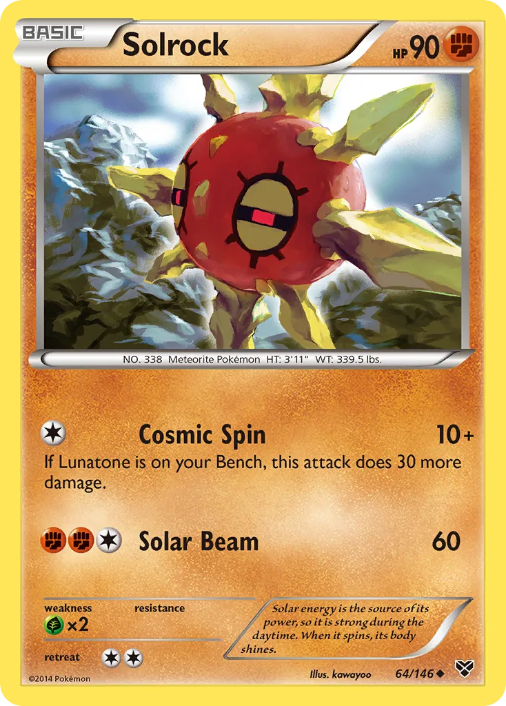 Solrock — XY Base Set — Pokemon