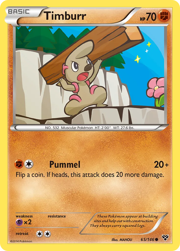 Timburr — XY Base Set — Pokemon
