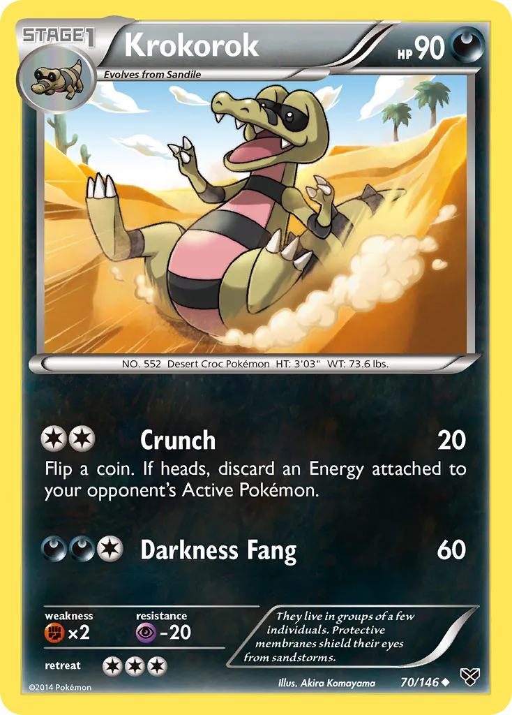 Krokorok — XY Base Set — Pokemon