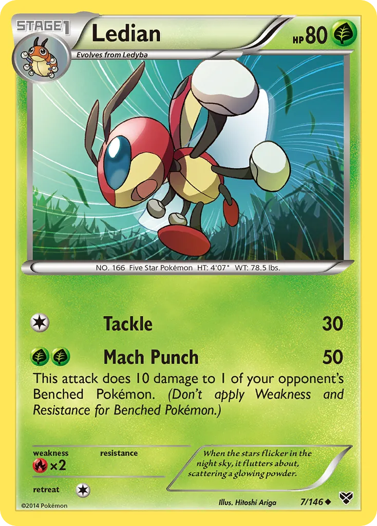 Ledian — XY Base Set — Pokémon