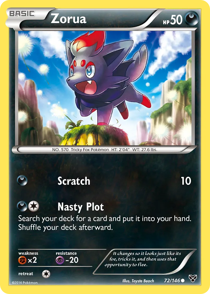 Zorua — XY Base Set — Pokémon