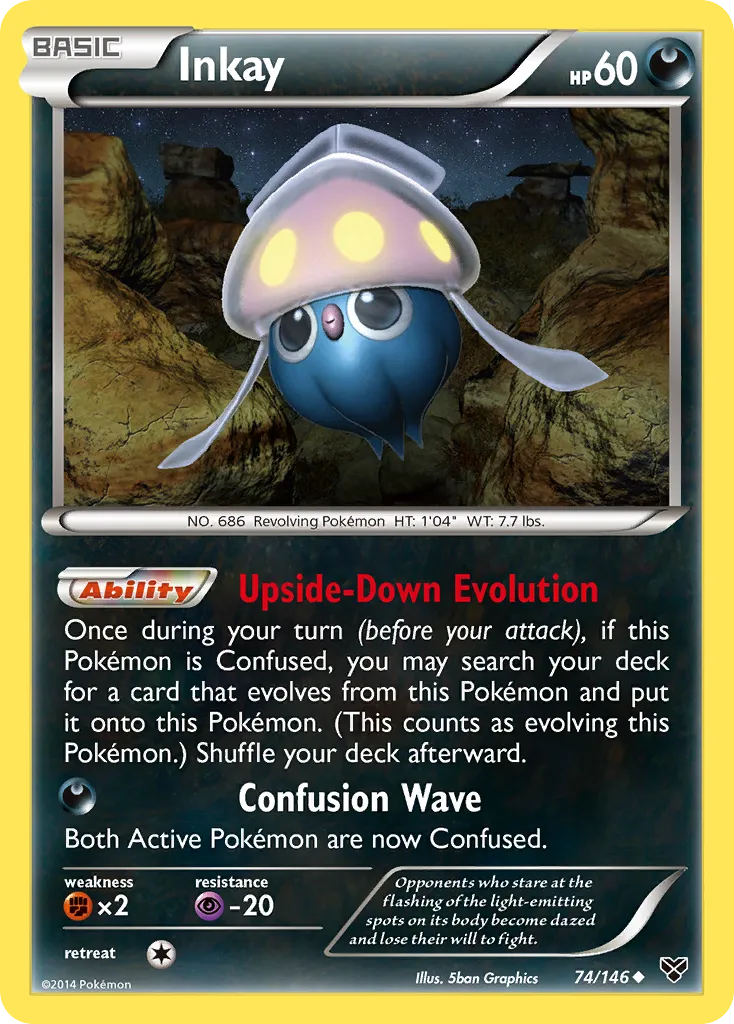 Inkay — XY Base Set — Pokemon