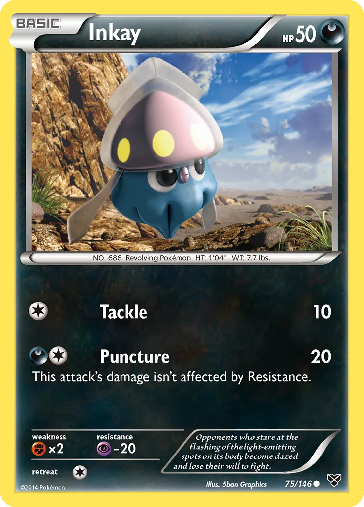 Inkay — XY Base Set — Pokémon