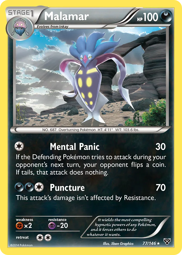Malamar — XY Base Set — Pokemon