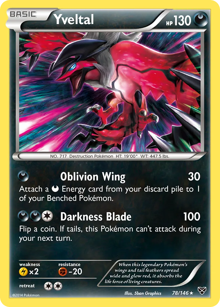 Yveltal — XY Base Set — Pokemon