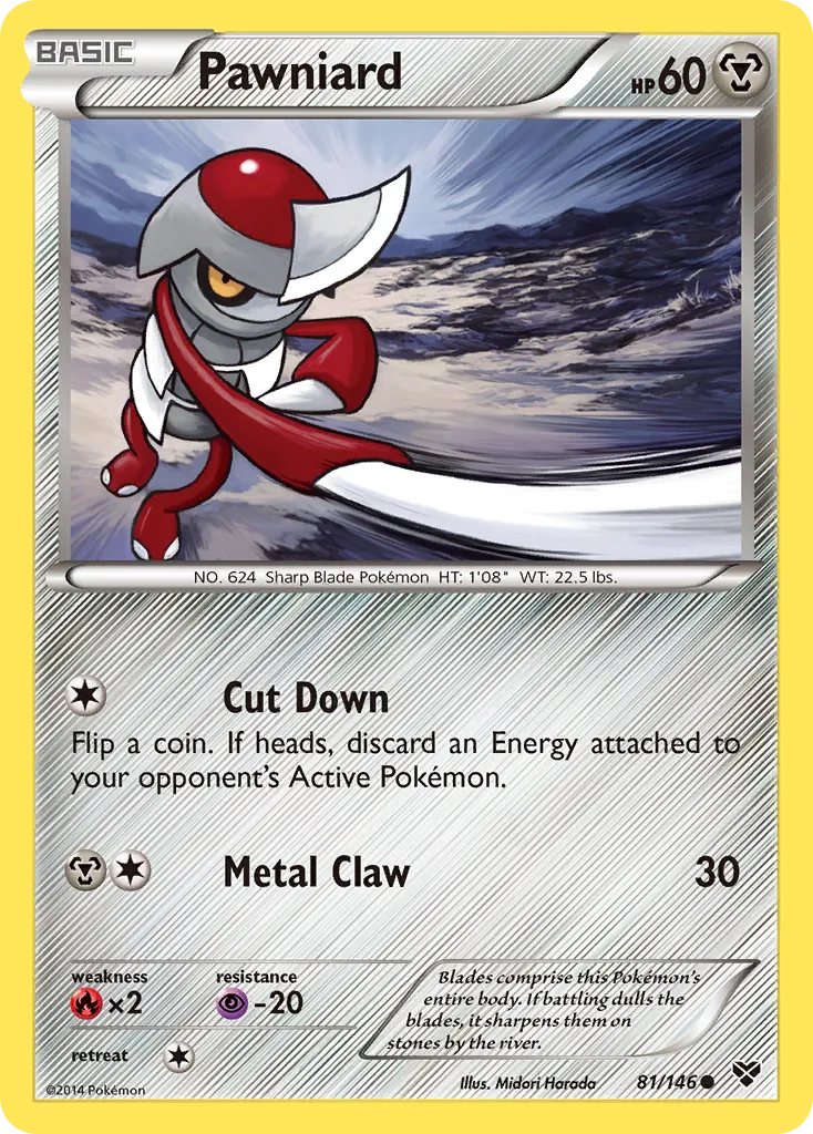 Pawniard — XY Base Set — Pokemon