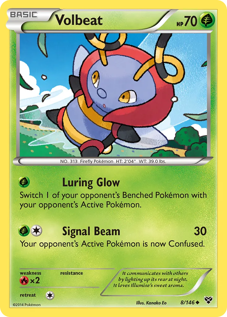Volbeat — XY Base Set — Pokémon