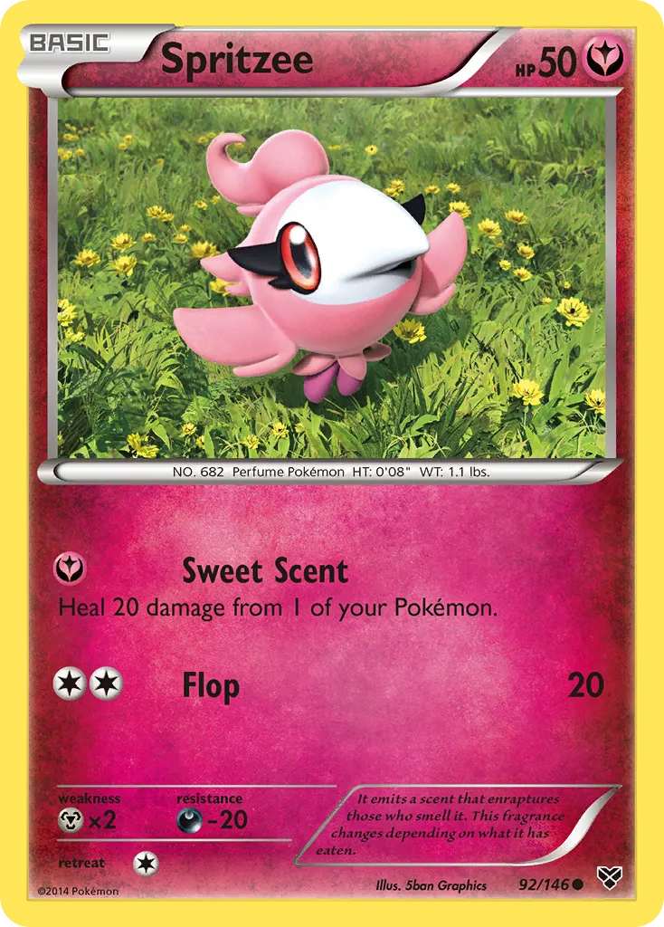 Spritzee — XY Base Set — Pokémon