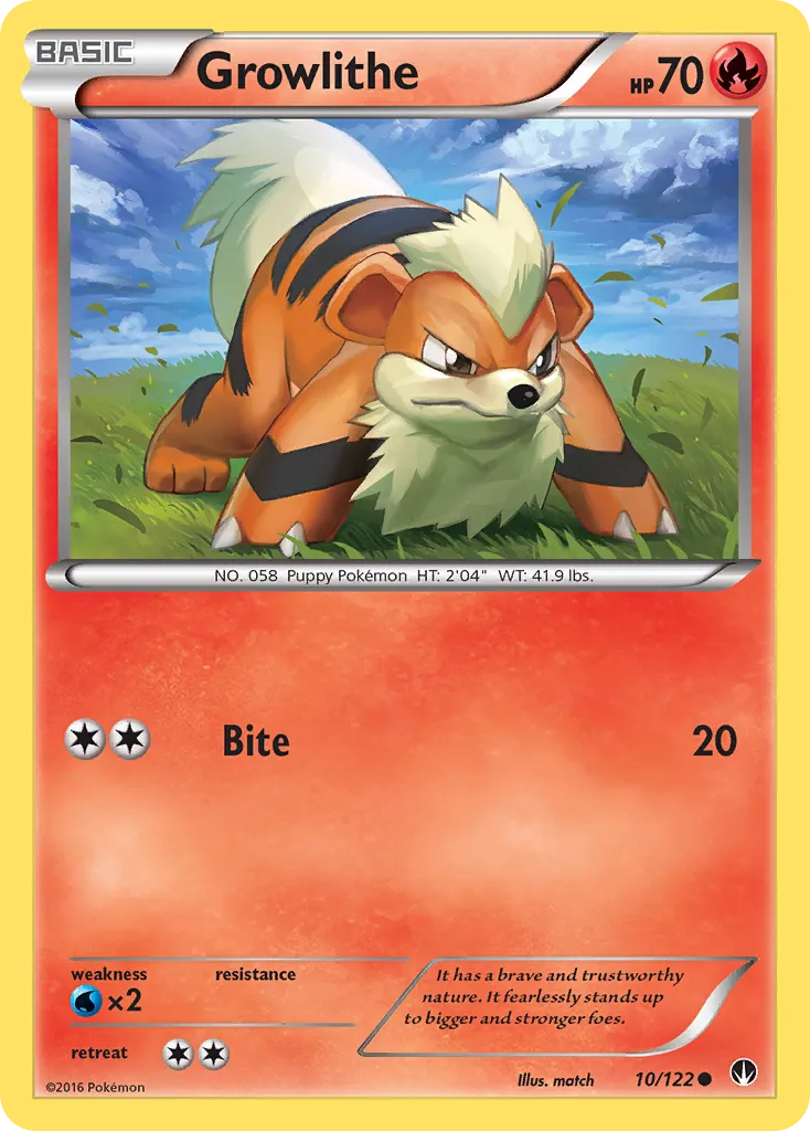 Growlithe — XY - BREAKpoint — Pokémon