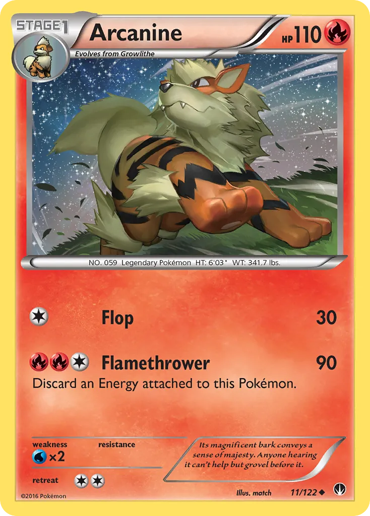 Arcanine — XY - BREAKpoint — Pokémon