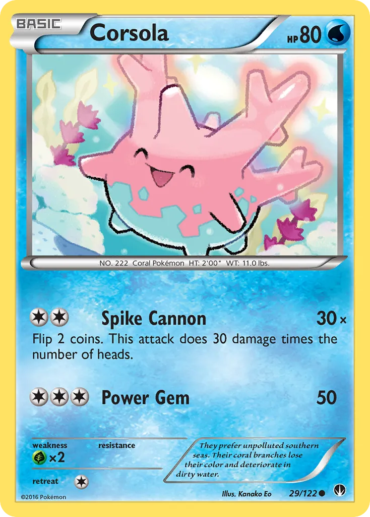 Corsola — XY - BREAKpoint — Pokemon