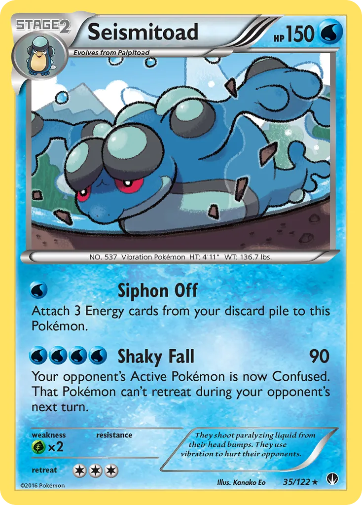 Seismitoad — XY - BREAKpoint — Pokemon