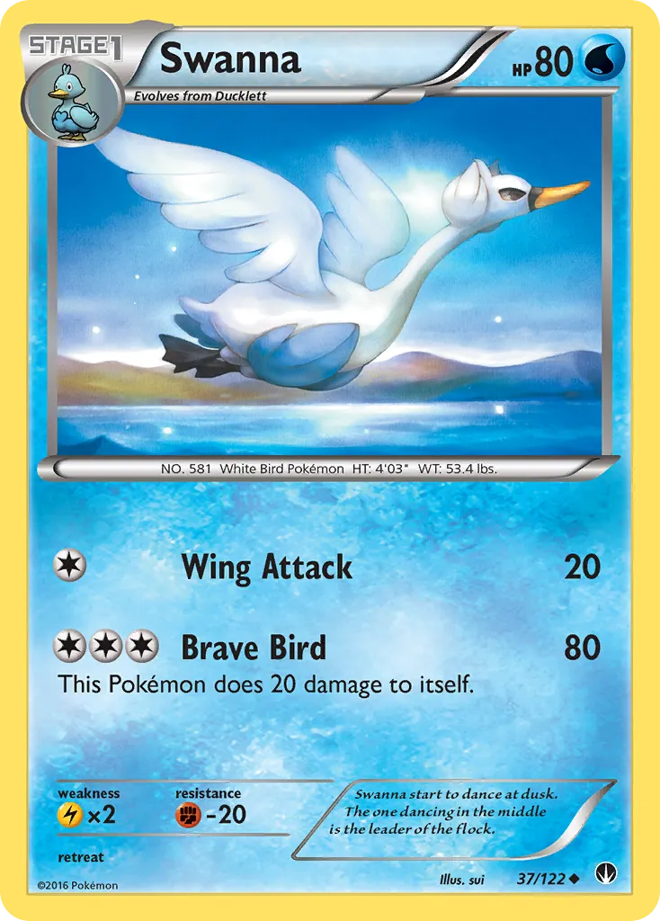 Swanna — XY - BREAKpoint — Pokemon