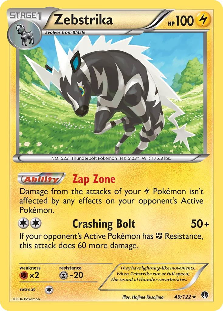Zebstrika — XY - BREAKpoint — Pokemon
