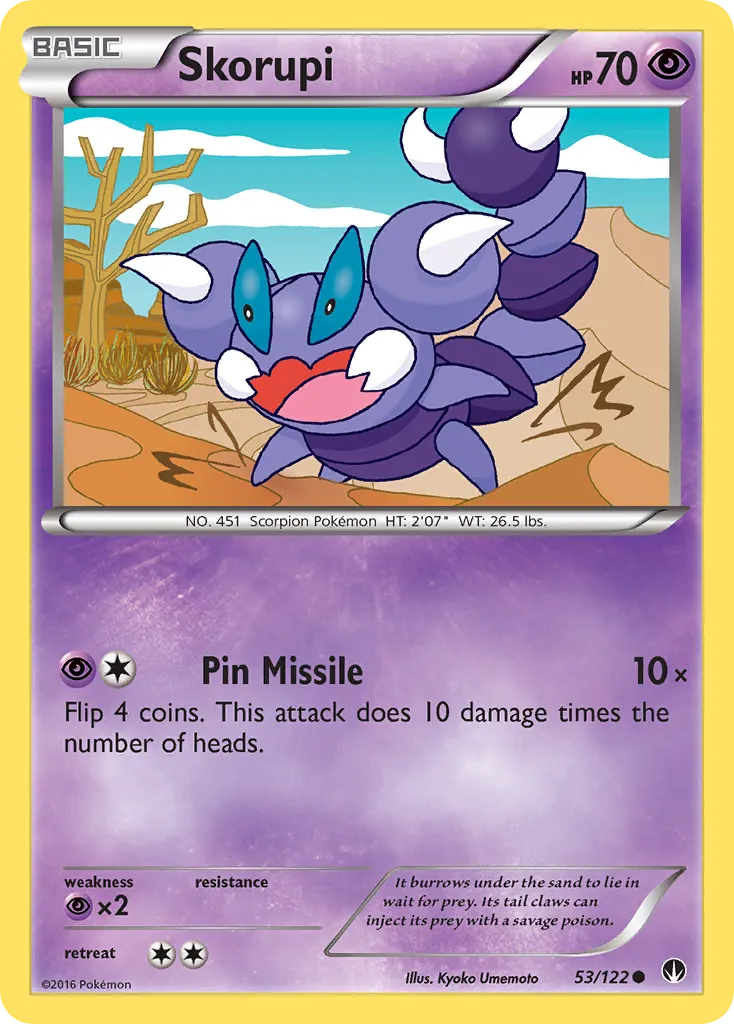 Skorupi — XY - BREAKpoint — Pokémon