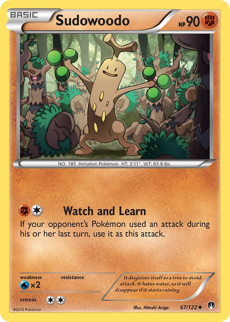 Sudowoodo — XY - BREAKpoint — Pokemon