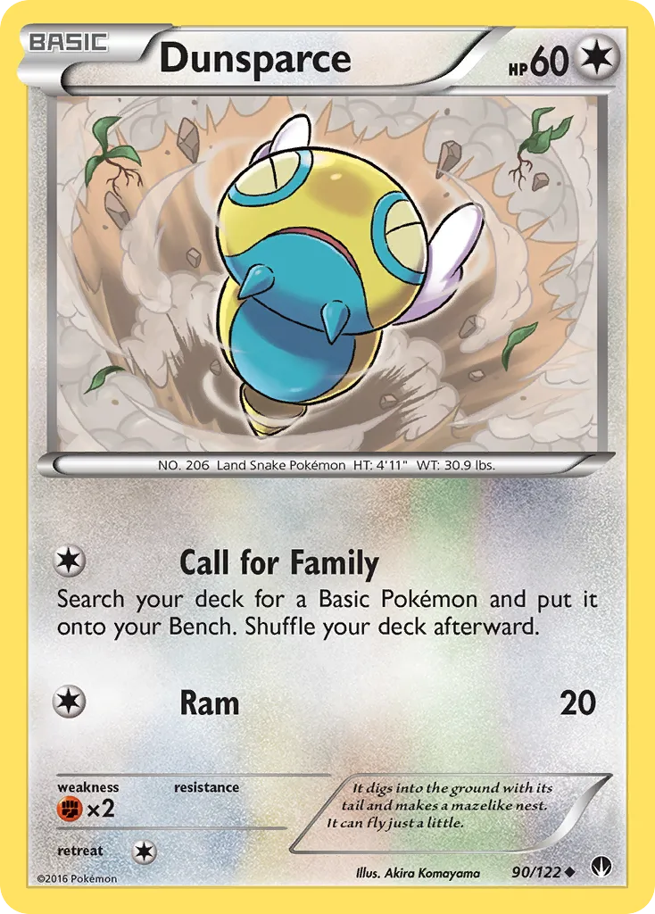 Dunsparce — XY - BREAKpoint — Pokemon