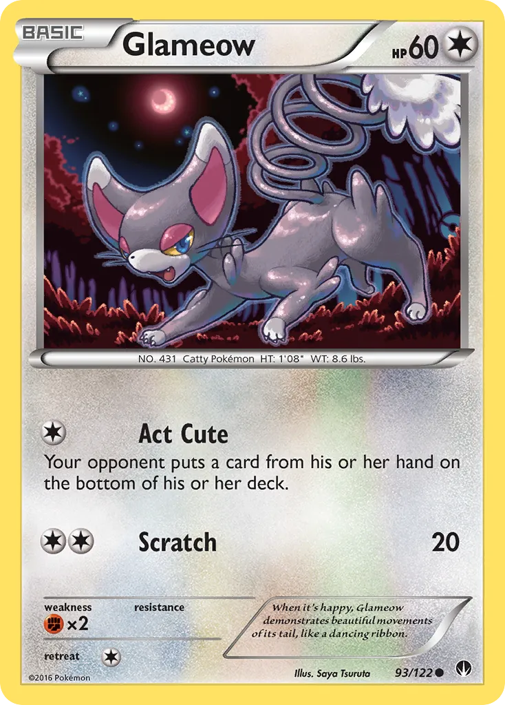 Glameow — XY - BREAKpoint — Pokemon
